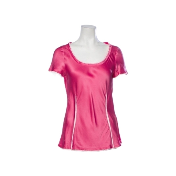 YSL Silk Pink Painted Blouse - Picture 1 of 7